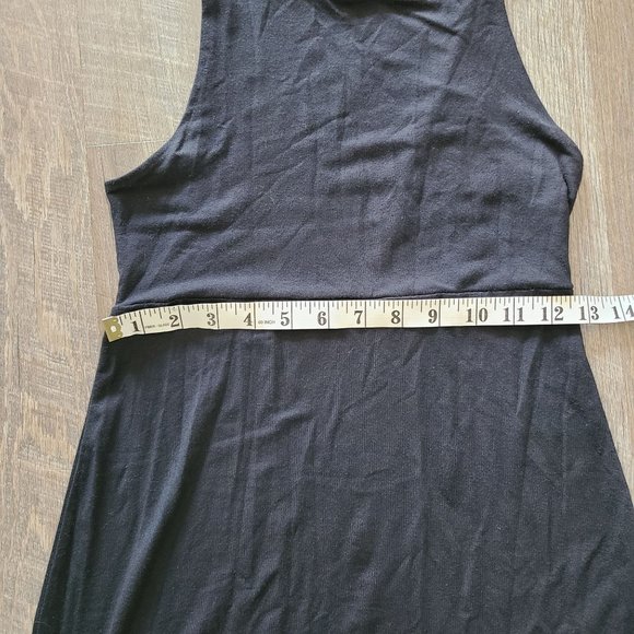 Athleta Women's Size XXS Santorini Thera Mini Dress Black Sleeveless Stretch - Picture 10 of 11